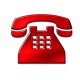 telephon icon rot 80x80
